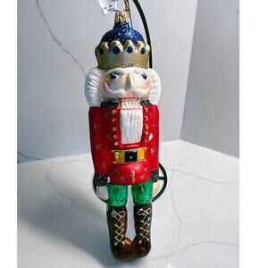 Extra Large Nutcracker King Vintage Inge-Glas Christmas Heirloom Ornament @10.5”